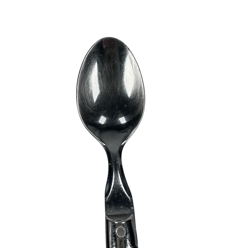 Washington Forge Mardi Gras Blue Teaspoons Stainless Set of 7 Riveted 6.75